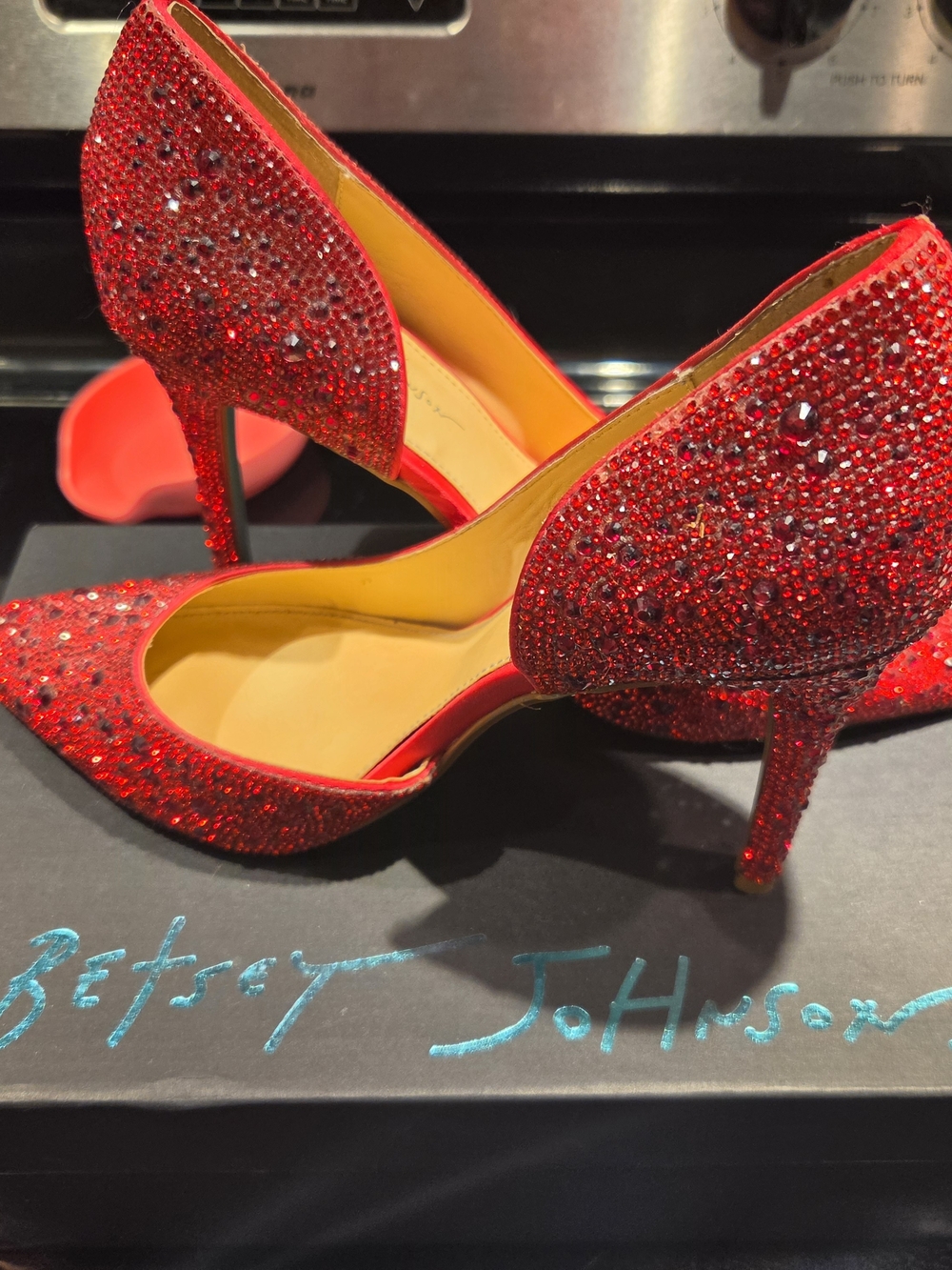 Stunning Sparkly Betsey Johnson Heels